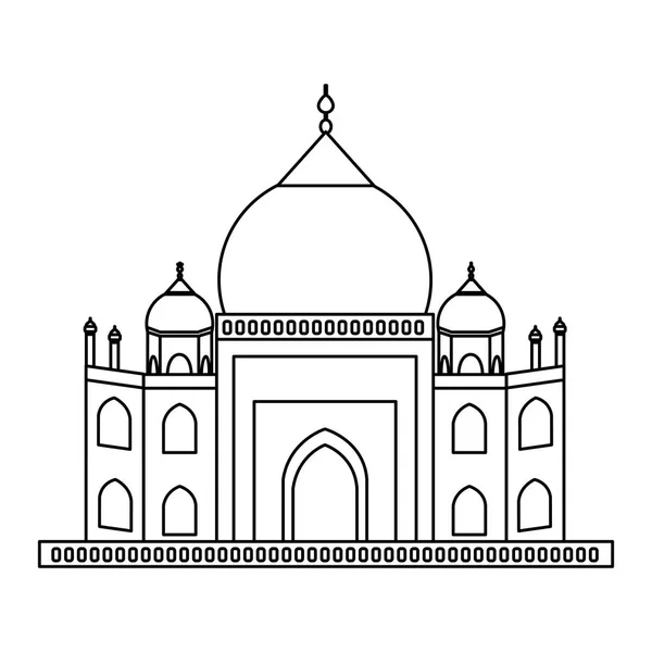 depositphotos 132576864 stock illustration taj mahal architecture
