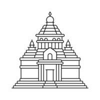 konark sun tower design in modern style ready to use icon vector